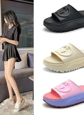 New Luxury Women's Slippers Trendy Thick-soled Non-slip Sand