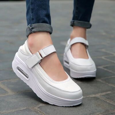 Women Fashion Vulcanized Sneakers Platform Solid Color Ladie