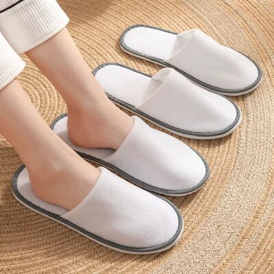 5 PACK One Time Use High Quality Closed Toe Non-slip Hotel S