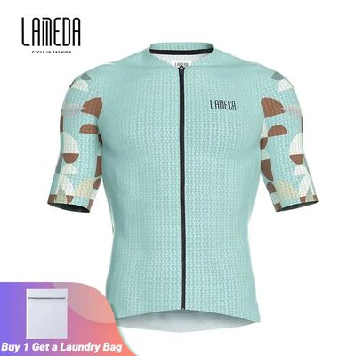 Lameda-ropa de Ciclismo de manga corta para hombre, maillot