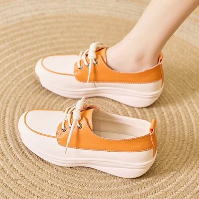 Women Fashion Platform Flats Sneakers  Autumn Breathable Lac