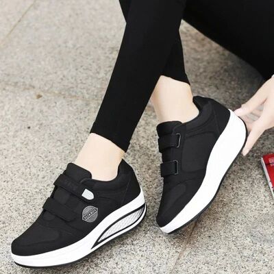 Women's Swing Sneakers Wedge Platform Toning Sports Shoes fo