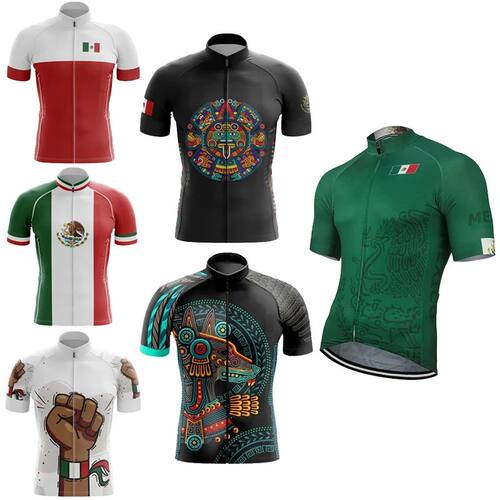 Jersey de ciclismo del Equipo Nacional de México para hombr