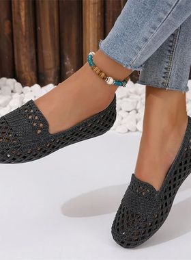 Summer New Fashion Comfortable and Casual Baotou Hollow Brea