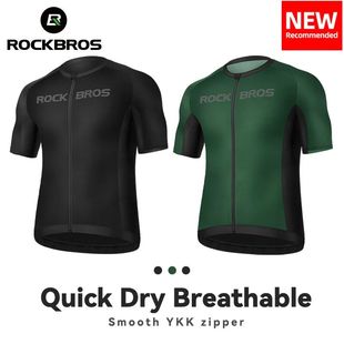 ROCKBROS-Camiseta de ciclismo para hombre y mujer, ropa depo