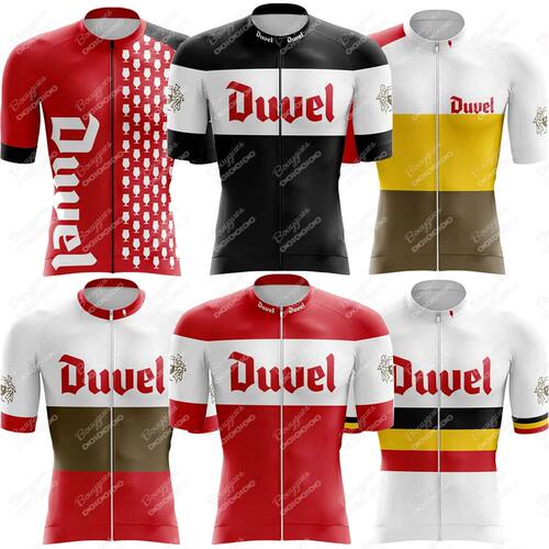 Duvel-Camiseta de ciclismo para hombre, Maillot reflectante