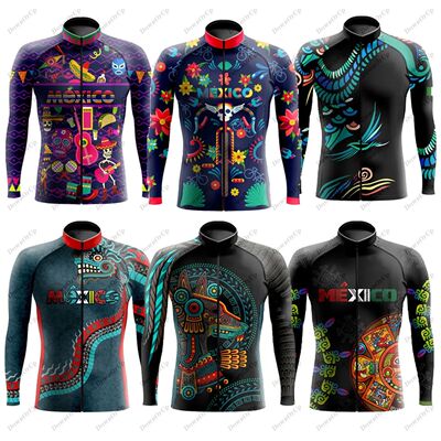 Camiseta de manga larga de Ciclismo para Hombre, Maillot de