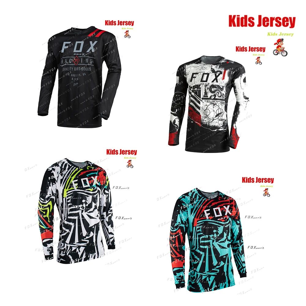 Camiseta de carreras todoterreno para ni?os, Jersey de bicic