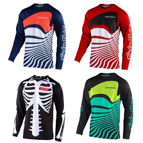Traje de carreras de motocross love skull, jersey de descens
