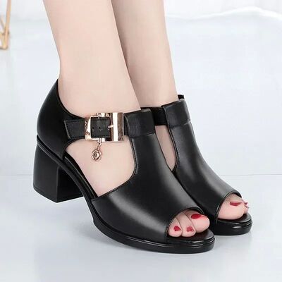 2024 Summer New Fashion Women Sandals Fish Mouth Shoes for W