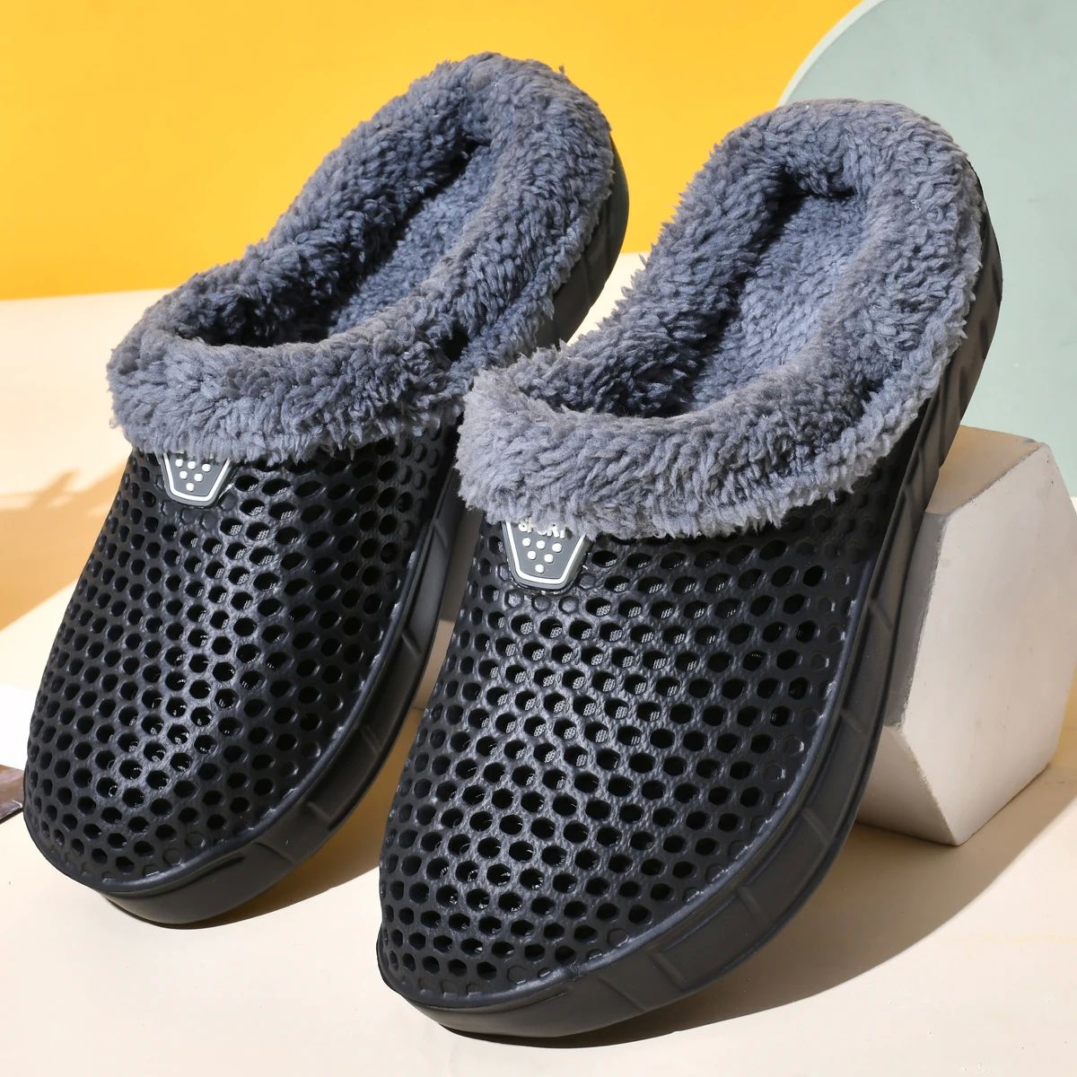 Couple Style Men's and Women's Cotton Slippers Winter Warm P
