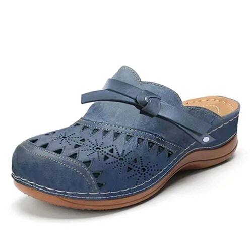 Women Orthopedic Hollow Carved Walking Sandals Slip-on Shoes