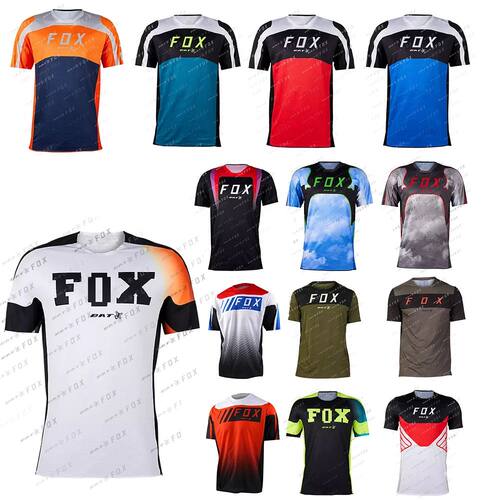 BAT FOX-Camiseta de manga corta para hombre, Jersey transpir