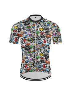 Maillot de ciclismo para hombre, ropa divertida de dibujos a