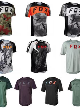 Men's Short Sleeve Downhill Bike T-Shirt MTB BAT FOX Shirts