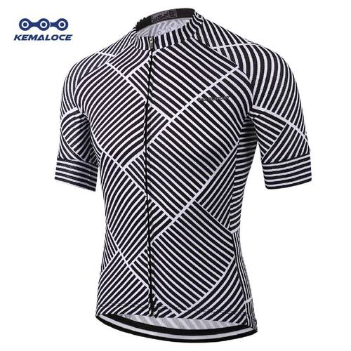 KEMALOCE Ropa Ciclismo Hombre Manga corta Impresión digital