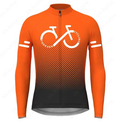 Gradient Color Series Cycling Jersey 2023 Summer Men's Long