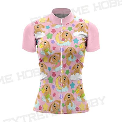 Maillot de Ciclismo de manga corta para mujer, camisetas dep
