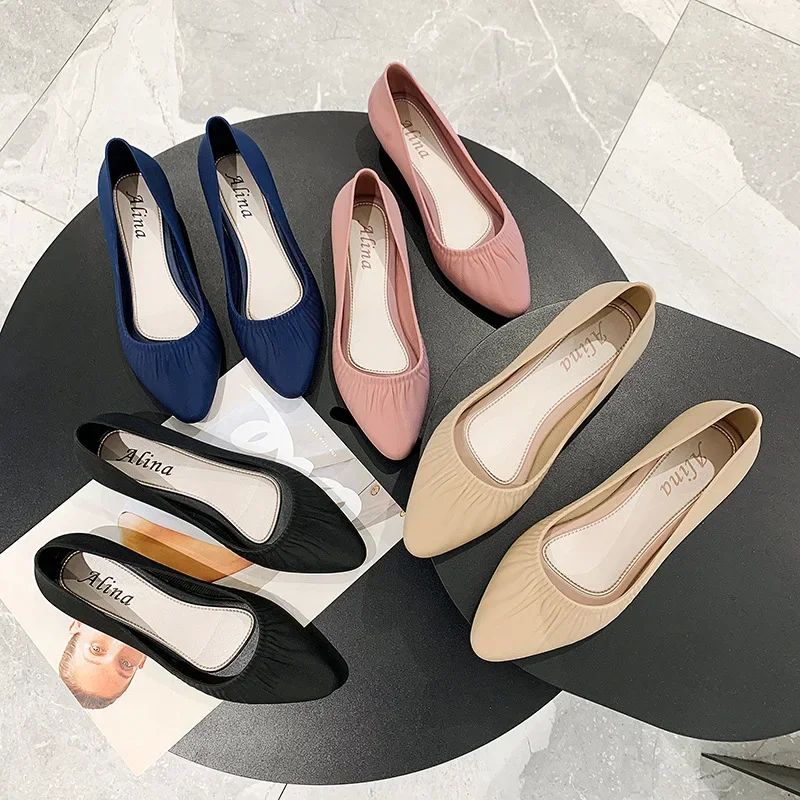2022 Stretch Ballet Flats Women Mesh Loafers Knitted Moccasi