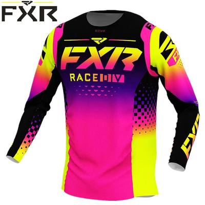 Camisetas cortas FXR para hombre, ropa deportiva para bicicl