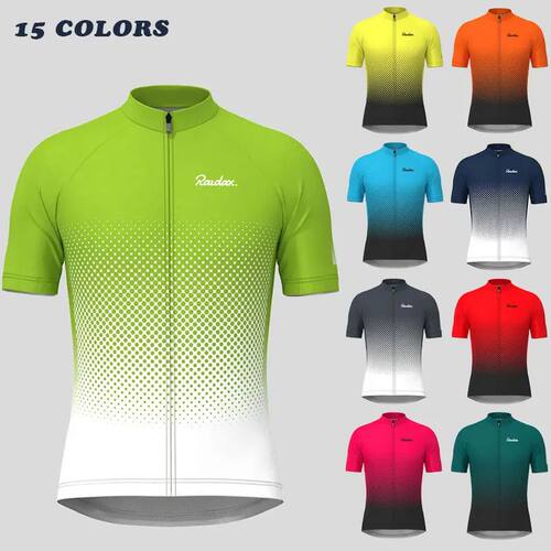 Summer Short Sleeves Cycling Jerseys Breathable Quick Dry Bi