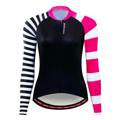 WOSAWE-Camiseta de Ciclismo para mujer, Maillot de manga lar