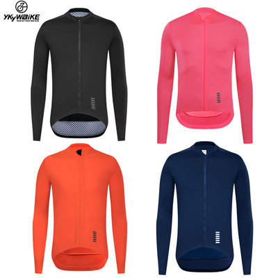 YKYWBIKE Men's PRO Team Long Sleeve AERO JERSEY Cycling Jers