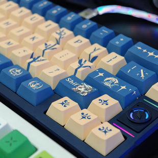 机械主题键盘PBT同人周边 鸣潮卡提希娅游戏键帽二次元 大可痛