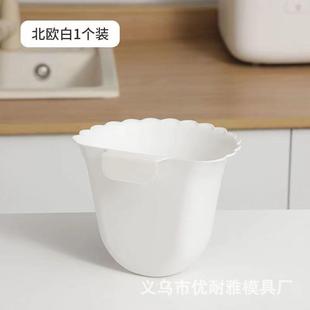家用厨余分类橱柜门壁挂卫生间厕所收纳纸篓高颜值 厨房垃圾桶挂式
