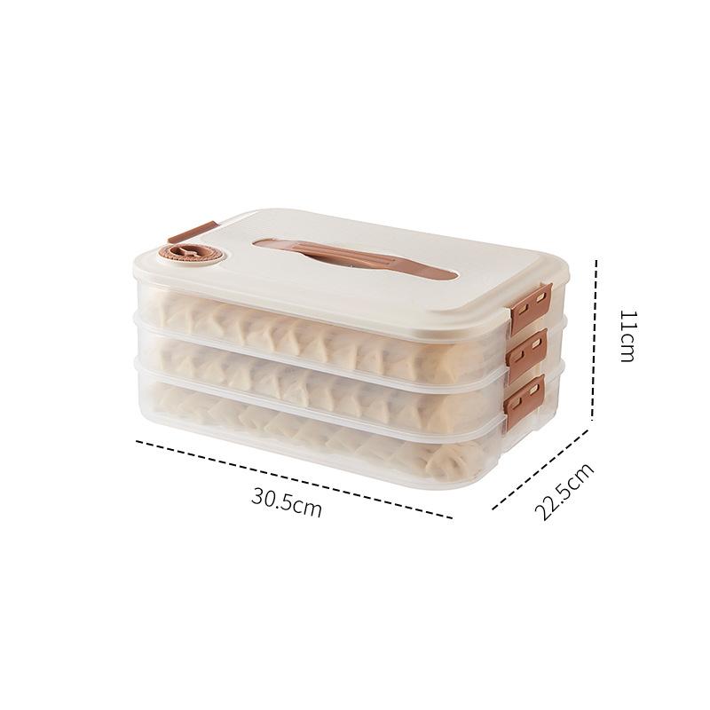 饺子收纳盒冰箱用冷冻速冻馄饨保鲜整理神器小型分格装饺子专用盒