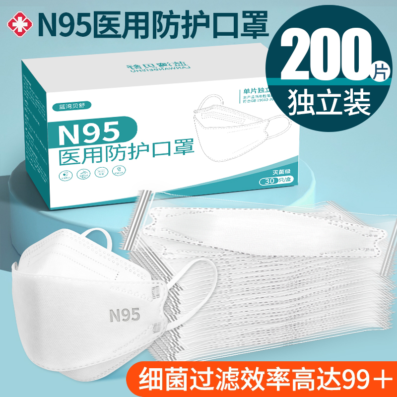 n95型医用防护口罩立体3d一次性医疗级别正品官方旗舰店医护包邮 医疗器械 口罩（器械） 原图主图