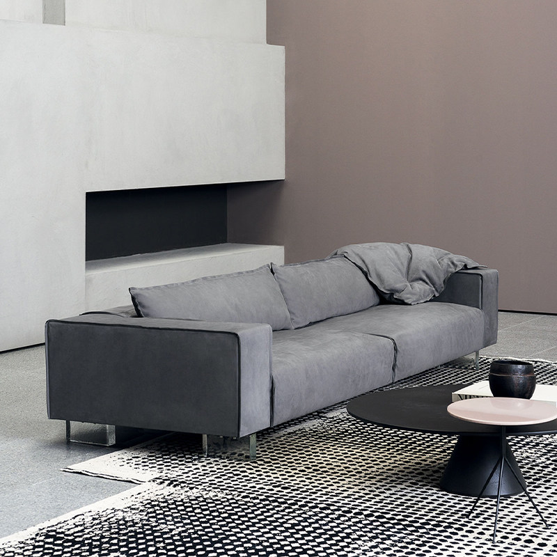 baxter轻奢真皮沙发头层牛皮客厅budapestair意式轻奢真皮沙发