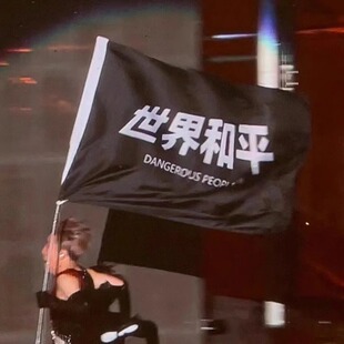 薛之谦世界和平旗帜定制应援大旗愿世界和平巴勒斯坦旗子定做挂布