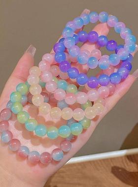 盘珠手串盘玩珠子少儿手链女生菩提盘串串珠小学生女童盘女绕指柔