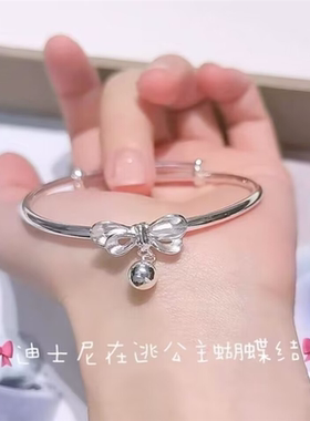 莫比乌斯环在逃公主蝴蝶结铃铛手链可爱少女jk软妹手链闺蜜礼物