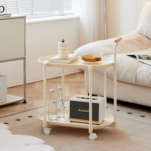 置物架简约家用零食落地多层客厅收纳架可移动厨房浴室小推车架子