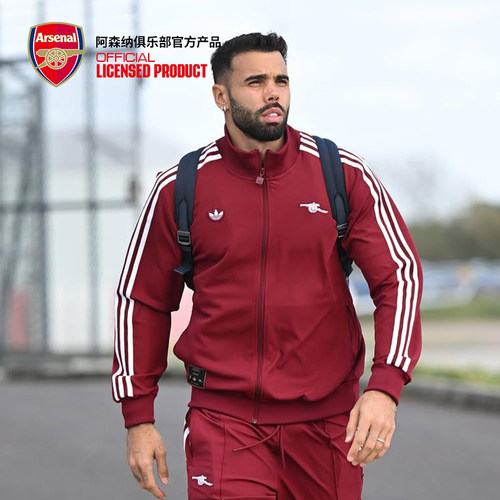 arsenal阿森纳官方旗舰店正品三叶草红色夹克外套JM9390