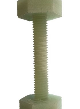 型号FRP绝缘螺栓M6M8M10M12M16耐高温水绿色环氧树玻璃丝棒车加工