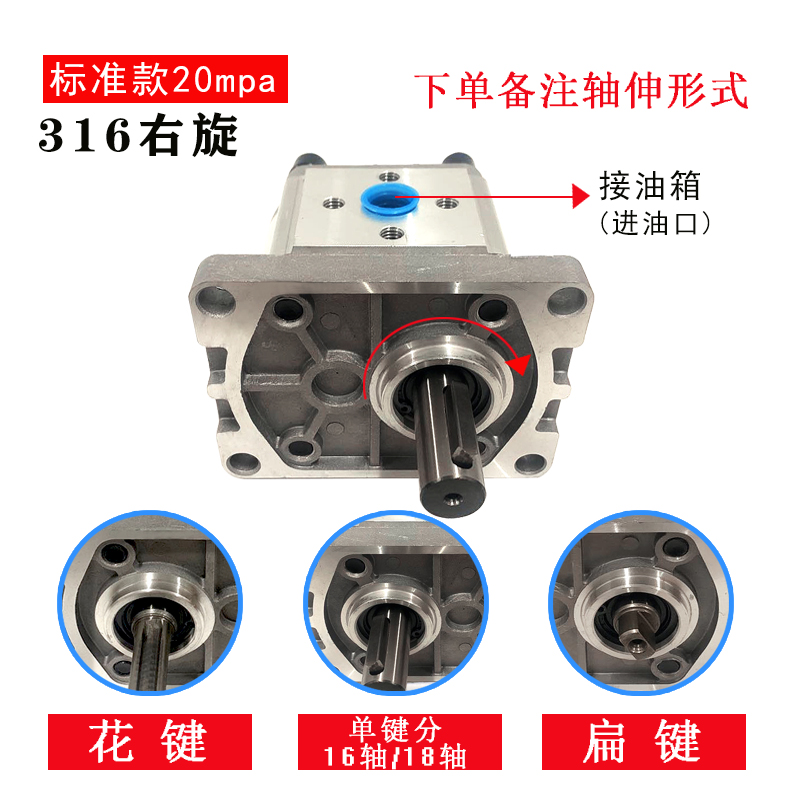齿轮泵液压油泵CBN-E F 304 306 310 314 316 320 325 液压泵站