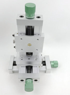 厂家直销精密铝合金燕尾丝杆拖板一维手动微调焊接滑台工作台导轨