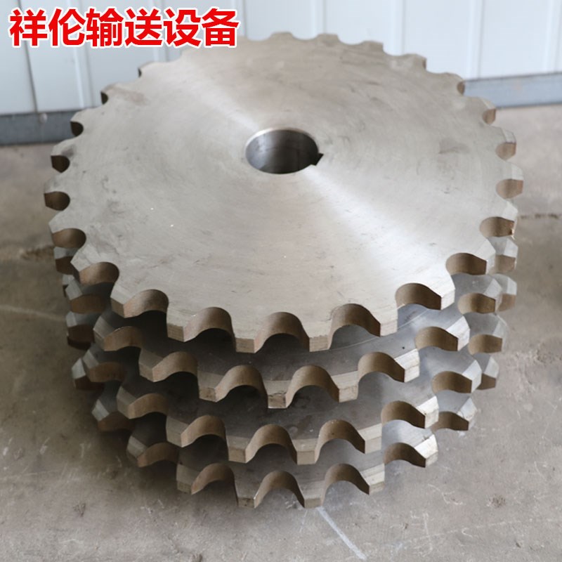 链轮齿轮4分6分12a机械传动链条齿轮45号钢12齿单排工业链轮齿轮