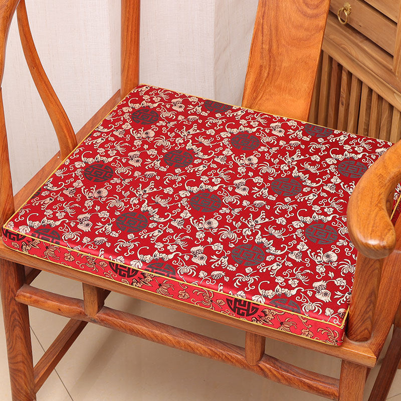 红木椅子坐垫红木沙发垫中式坐垫实木餐椅圈椅垫海绵乳胶棕垫定做