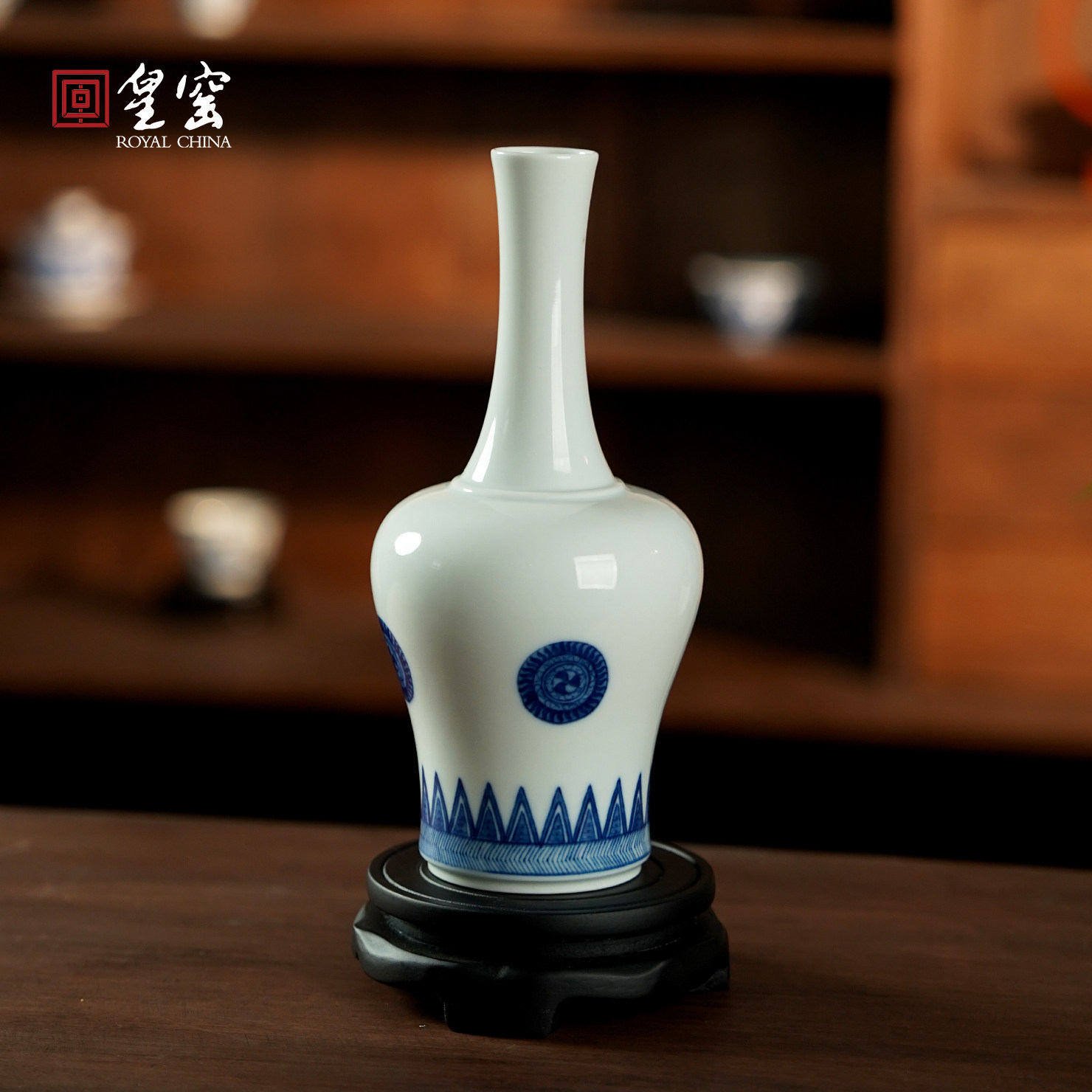 皇窑景德镇陶瓷花瓶手绘青花摇铃尊瓷瓶客厅玄关摆件仿古瓷器礼品,家居饰品,花瓶,淘宝优惠券,粉丝福利购,淘宝优惠卷