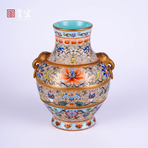 景德镇高端手绘陶瓷花瓶