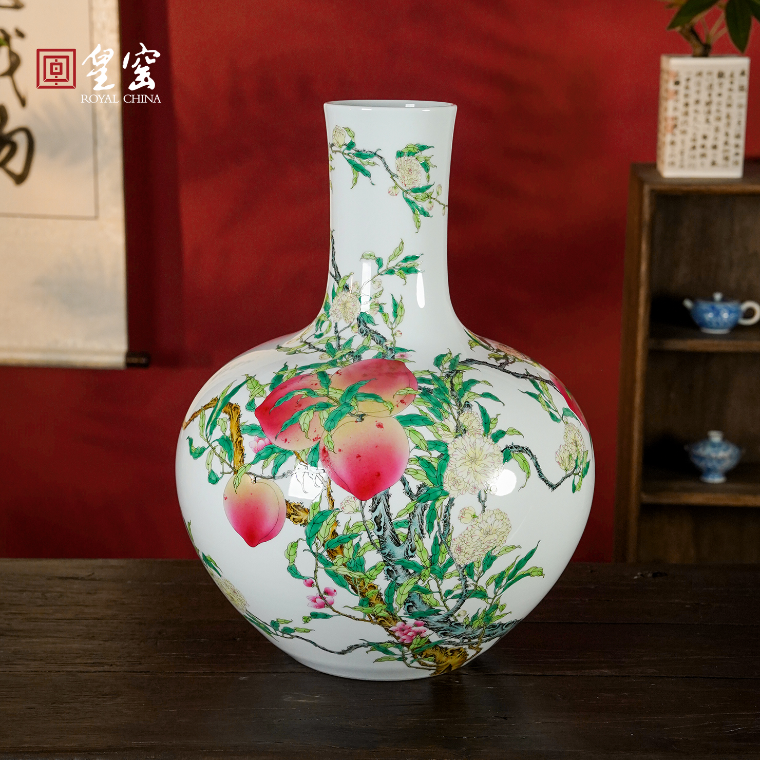 景德镇陶瓷器中式花瓶