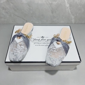 平底绝美配裙气质蕾丝凉拖 仙女风法式 包头半拖鞋 女夏外穿2026新款