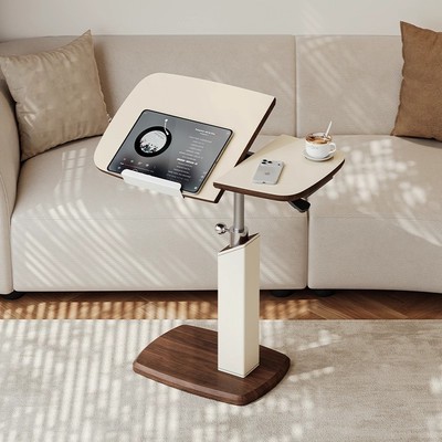 可升降翻转床边桌电脑桌