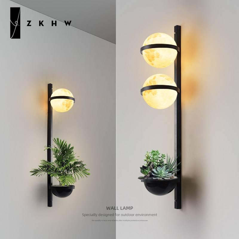 户外防水壁灯庭院花园阳台院子氛围灯太阳能月球花盆灯圆球壁灯,家装灯饰光源,户外壁灯,淘宝优惠券,粉丝福利购,淘宝优惠卷