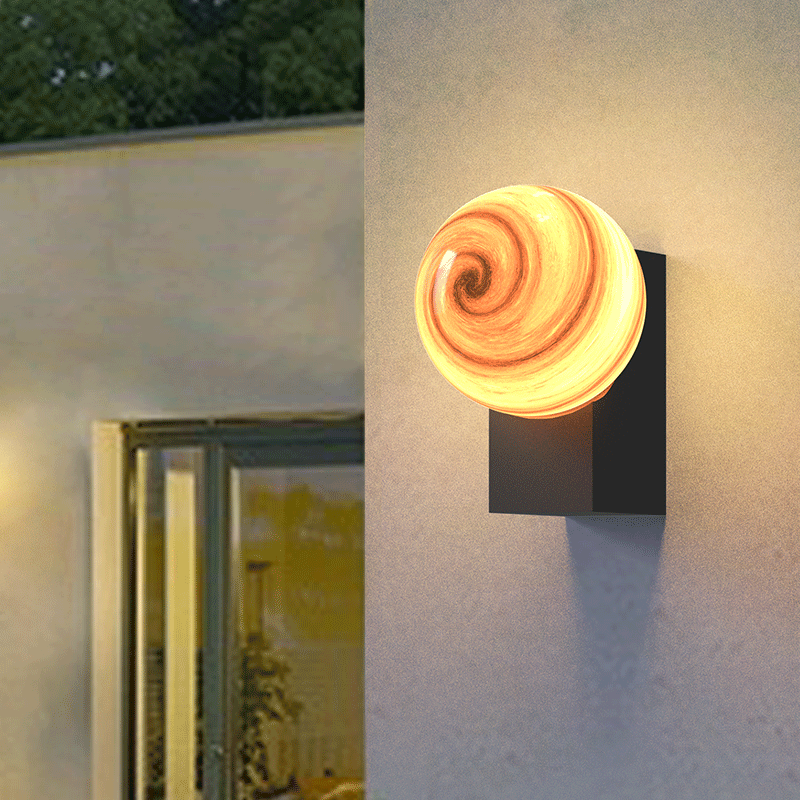 户外防水人体感应壁灯星球壁灯