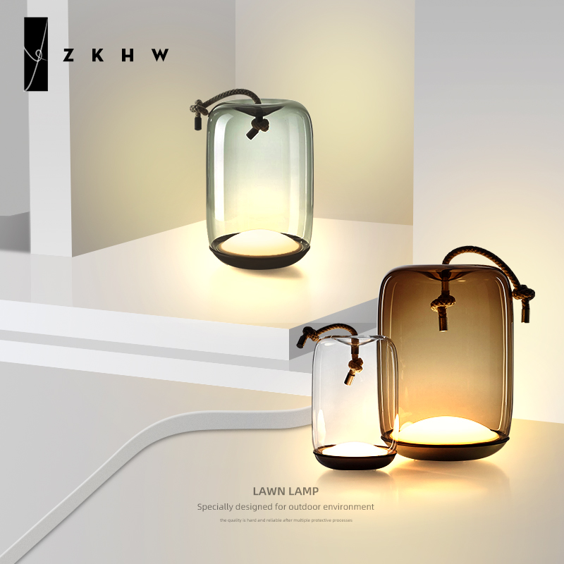 led现代简约玻璃草地灯